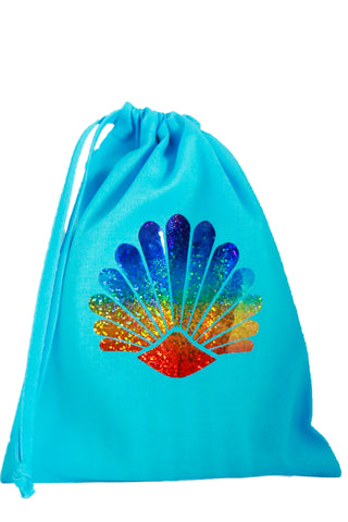Sea Shell Fabric Party Bag (pack of 5) - The Little Things