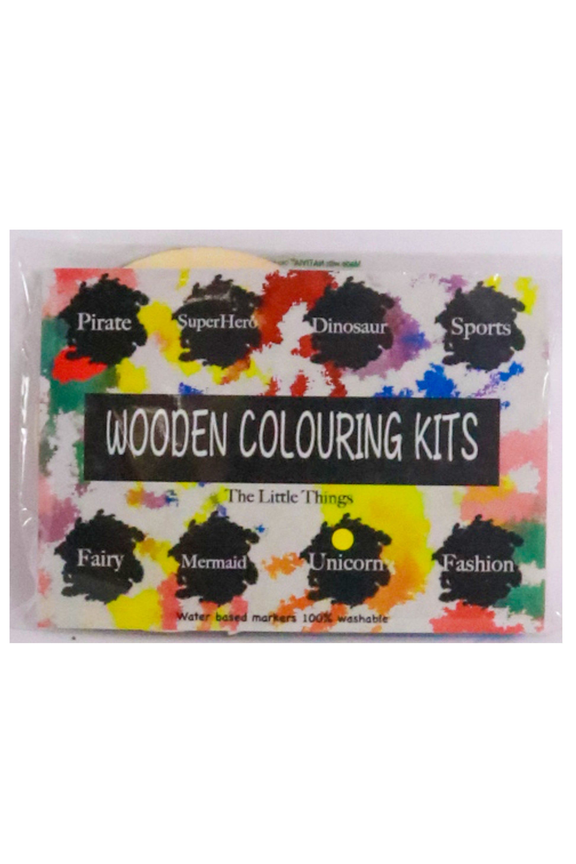 Wooden Dress Up Colouring Kit - The Little Things