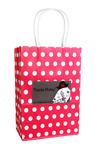 Pirate Red Spotty Party Bag - The Little Things