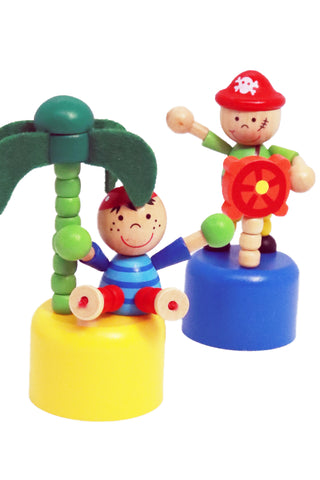 Pirate toys - Wooden push toy - The Little Things