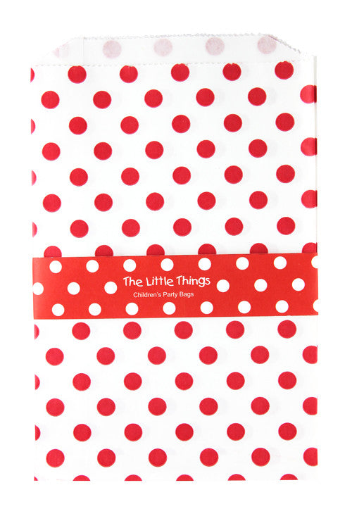 Red Spotty Treat Party Bags (Quantity 12) - The Little Things