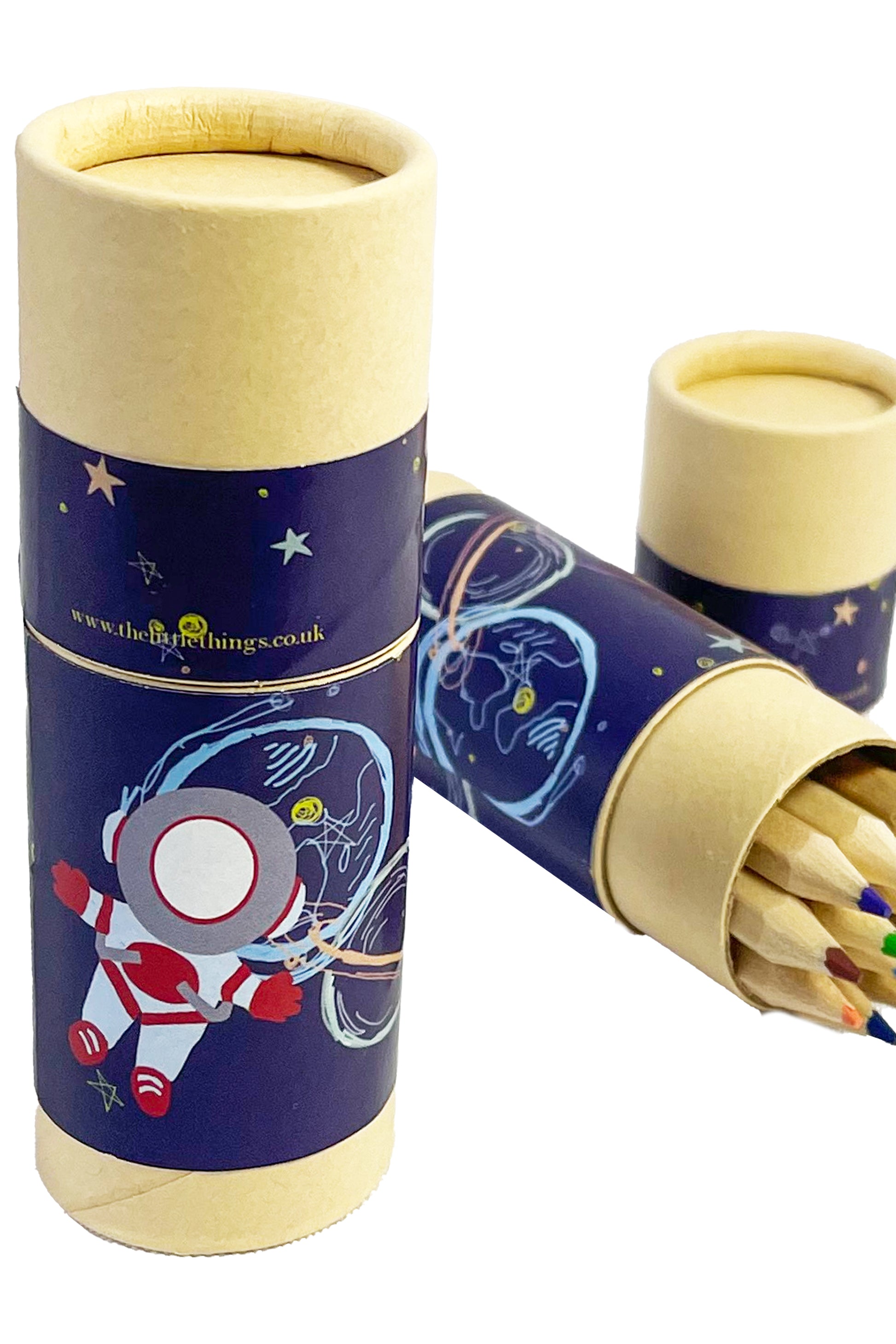 space tube of pencils