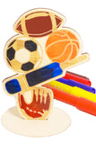 Wooden Sports Colouring Kit - The Little Things