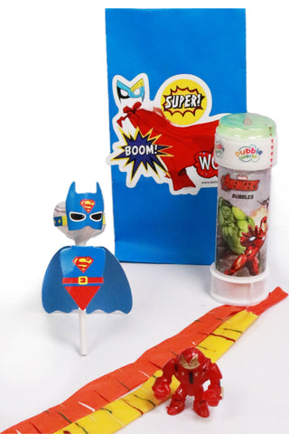 Superhero Party Bags - Paper Party Bags | Pre Filled 