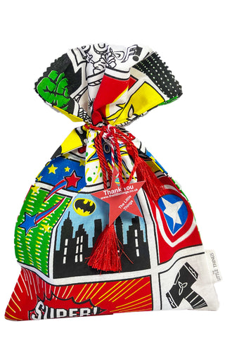 Superhero Fabric Party Bag - The Little Things
