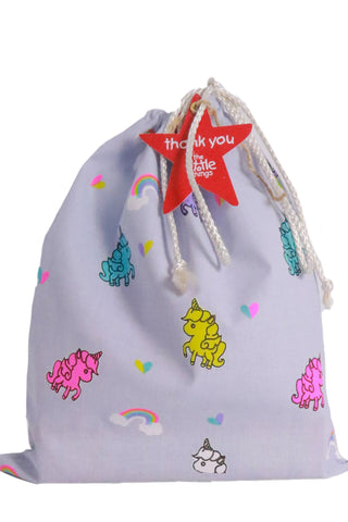 Unicorn Print Fabric Party Bag - The Little Things